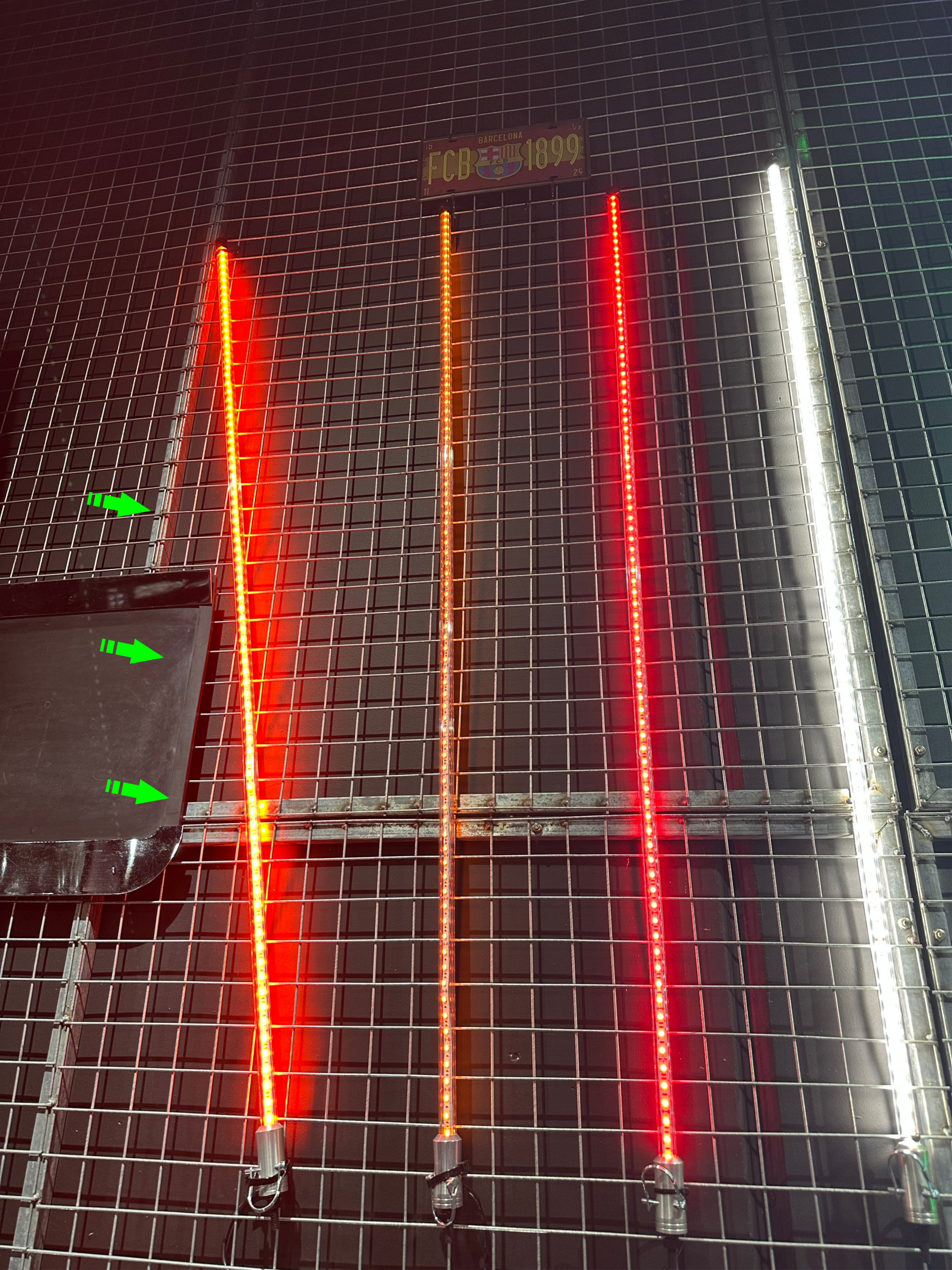 LED Optic Aerial 5 FT Vibrant Red Amber