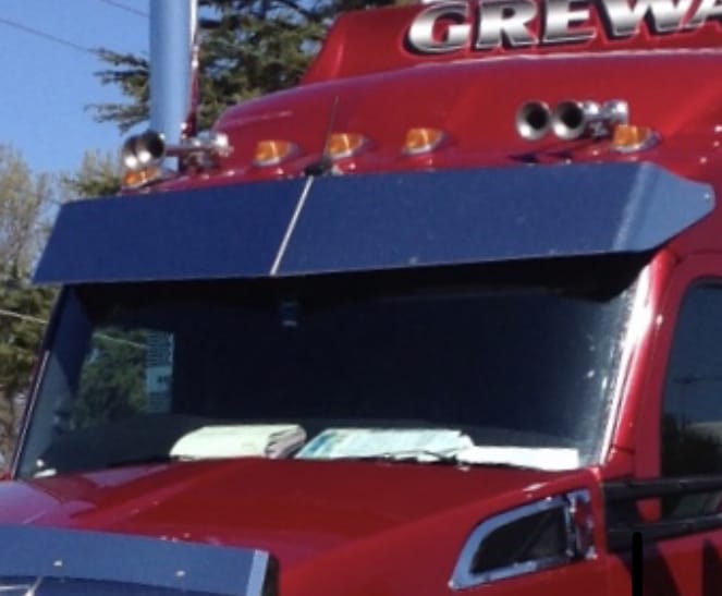 Stainless Steel Sun Visor 14 Inch Boltless To Suit Kenworth T360/T410/T410 SAR/T610/T610 SAR