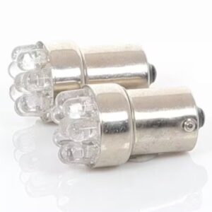 LED Globe 12 Volt 1156 Bayonet/Parker Clear pair