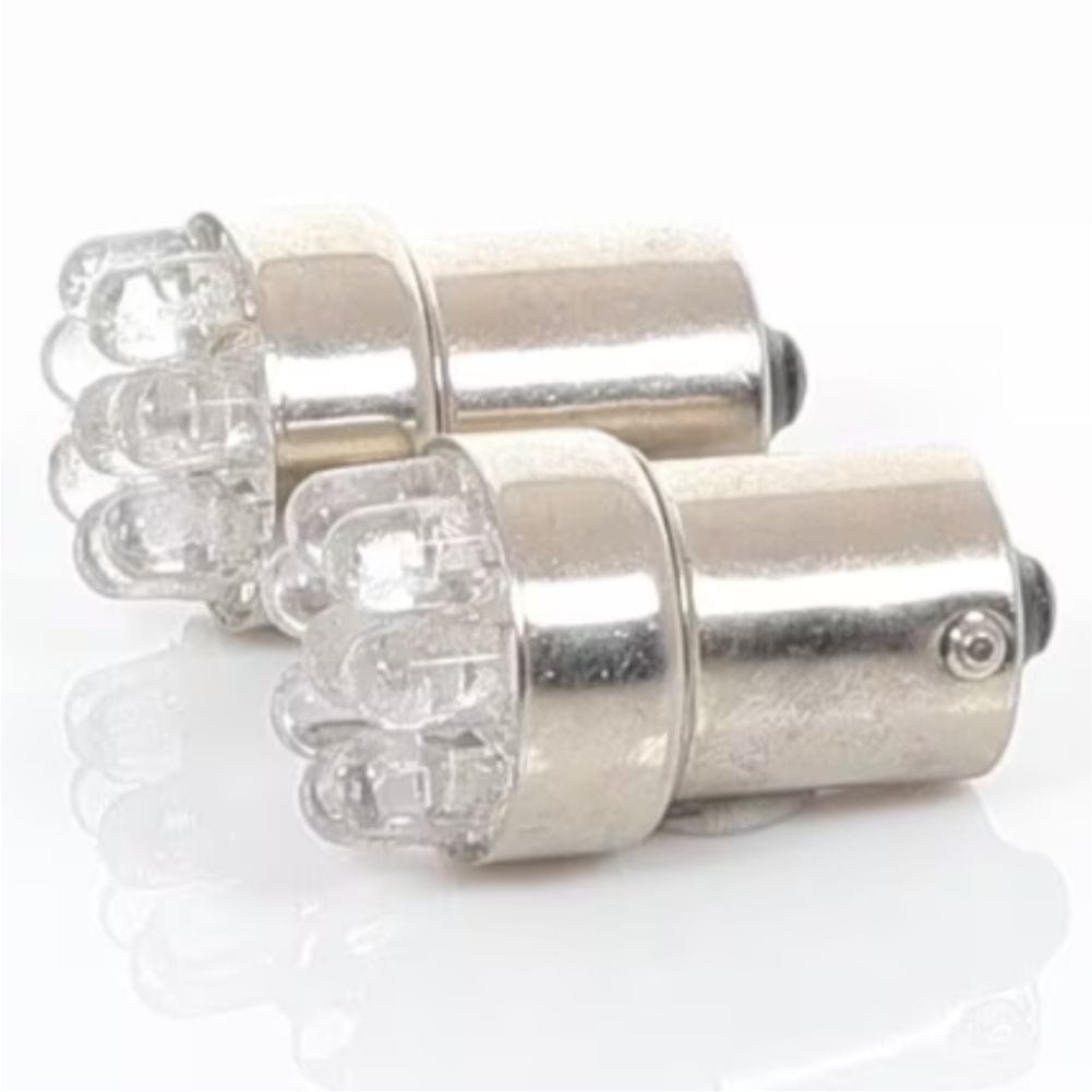 LED Globe 12 Volt 1156 Bayonet/Parker Clear pair