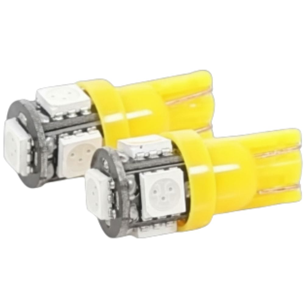 LED Globe 12 Volt T10 Wedge Multi Directional Amber