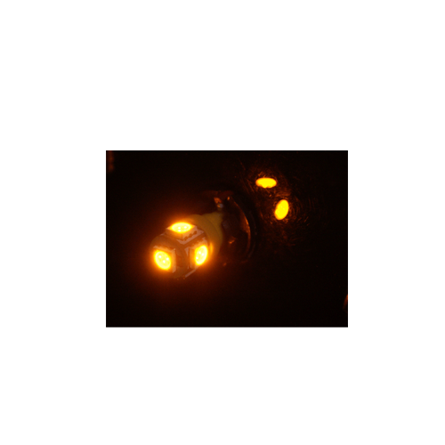 LED Globe 12 Volt T10 Wedge Multi Directional Amber