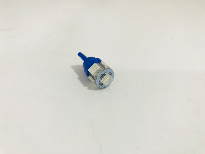 LED Globe 12 Volt T10 Wedge Multi Directional Blue Pair