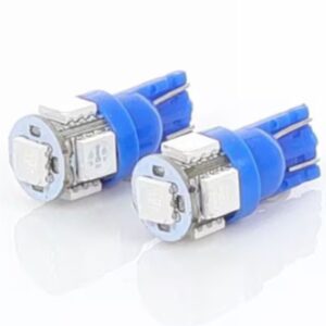 LED Globe 24 Volt Wedge Multi Directional Blue Pair
