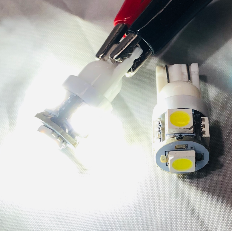 LED Globe 24 Volt Wedge Multi Directional Clear Pair