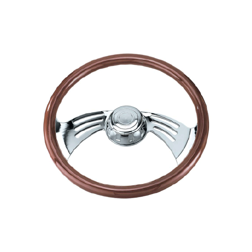 Steering Wheel 2 Spoke Wing Style Chrome