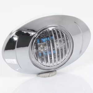 LED 12V Clear/Amber Egg Shape