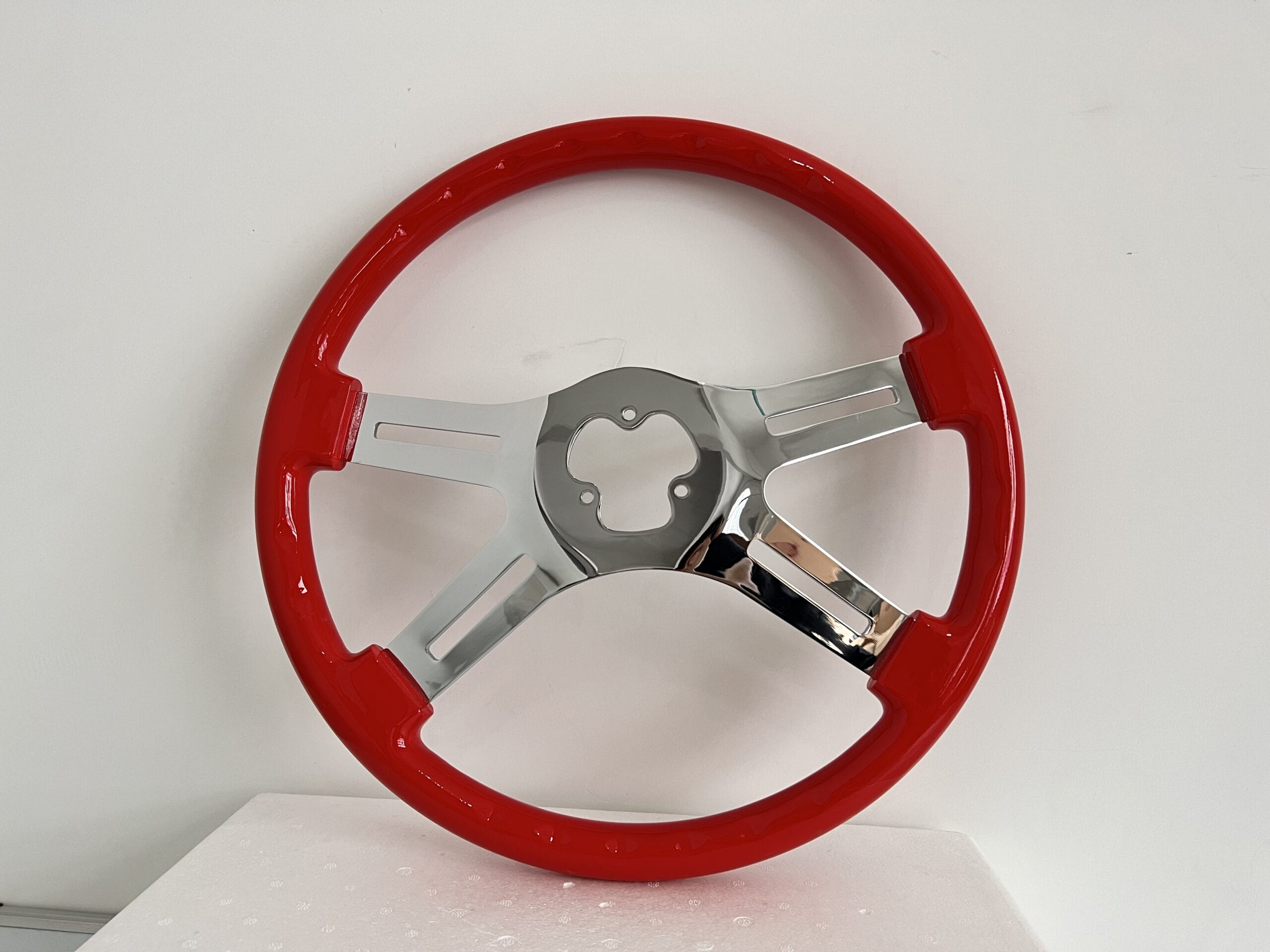 Steering Wheel 4 Spoke Straight Red