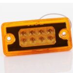 LED Light Multi-volt Flush Sun Visor Light Amber To Suit Freightliner/Mack