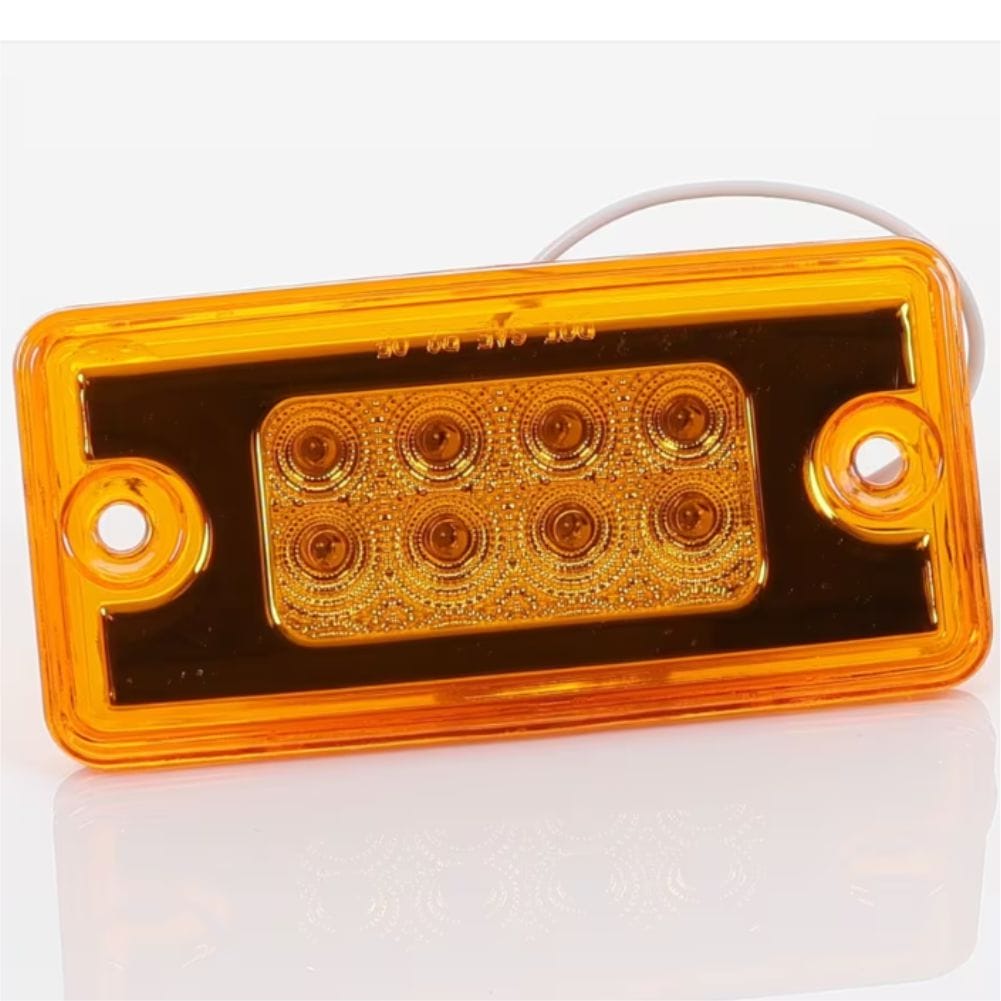 LED Light Multi-volt Flush Sun Visor Light Amber To Suit Freightliner/Mack