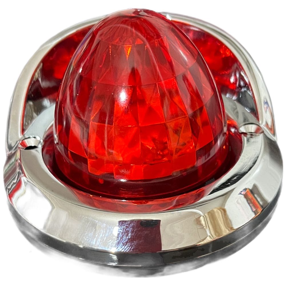 LED Light 2 Inch Round Torpedo Red Multi-Volt