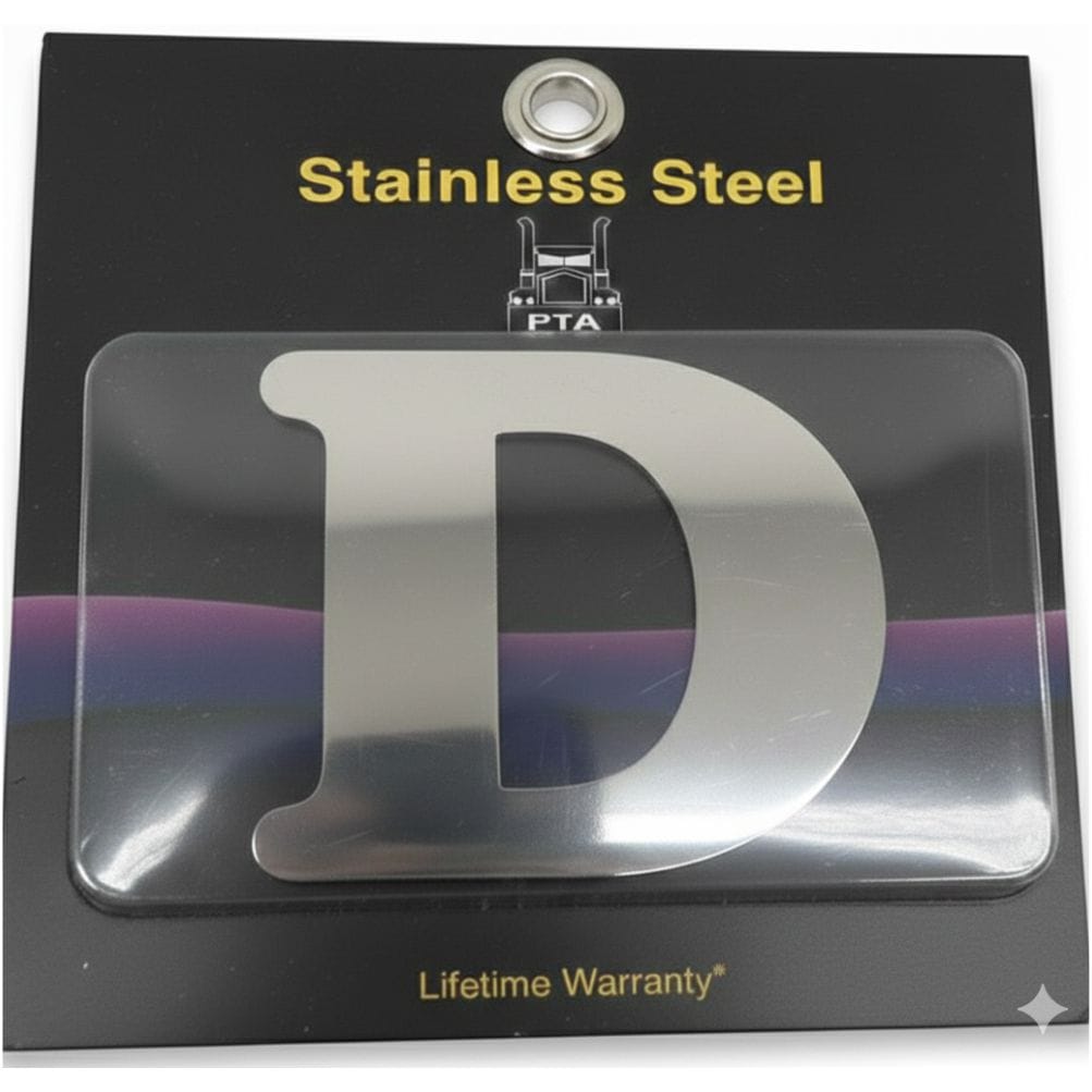Stainless Steel Letter D