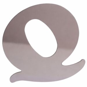 Stainless Steel Letter Q For truck part