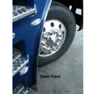 Stainless Steel Flares Steer To Suit Freightliner Argosy