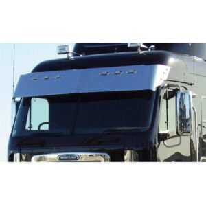 Stainless Steel Sun Visor 15 Inch With 8 Light Holes To Suit Freightliner Argosy