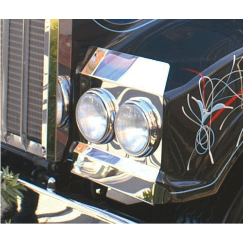Stainless Steel Headlight Backings Long  No Cut Out To Suit Kenworth T404/900/950/904/908/909