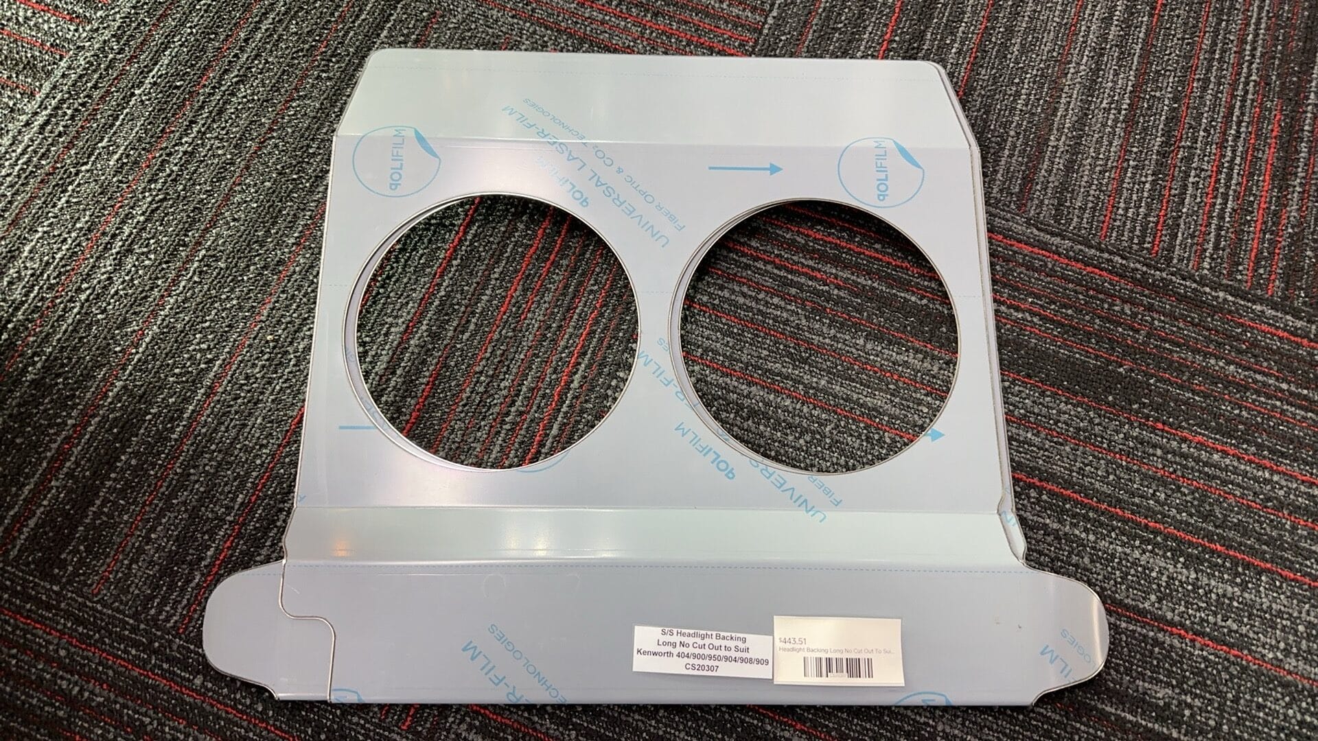 Stainless Steel Headlight Backings Long  No Cut Out To Suit Kenworth T404/900/950/904/908/909