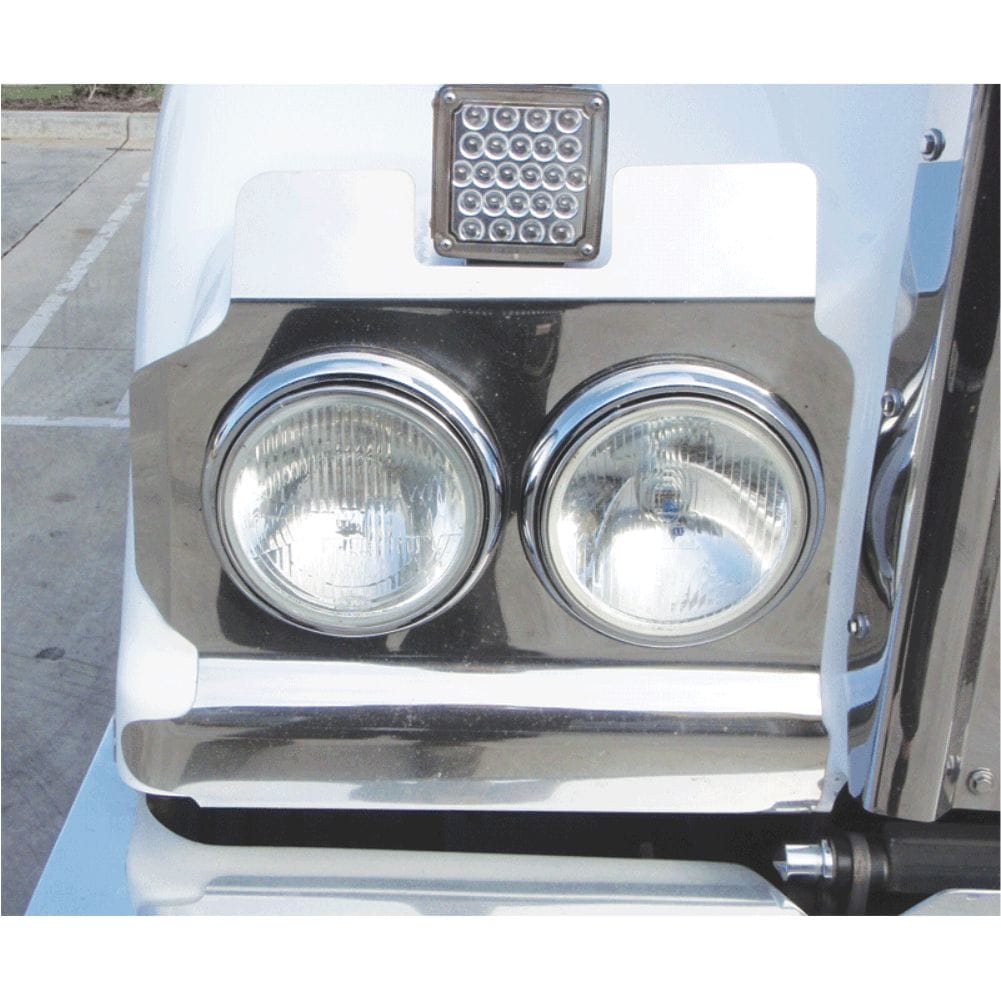 Stainless Steel Headlight Backings Long With Cut Out To Suit Kenworth T408/T409 SAR
