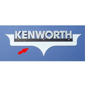 Stainless Steel Badge Trim Embellished To Suit Kenworth