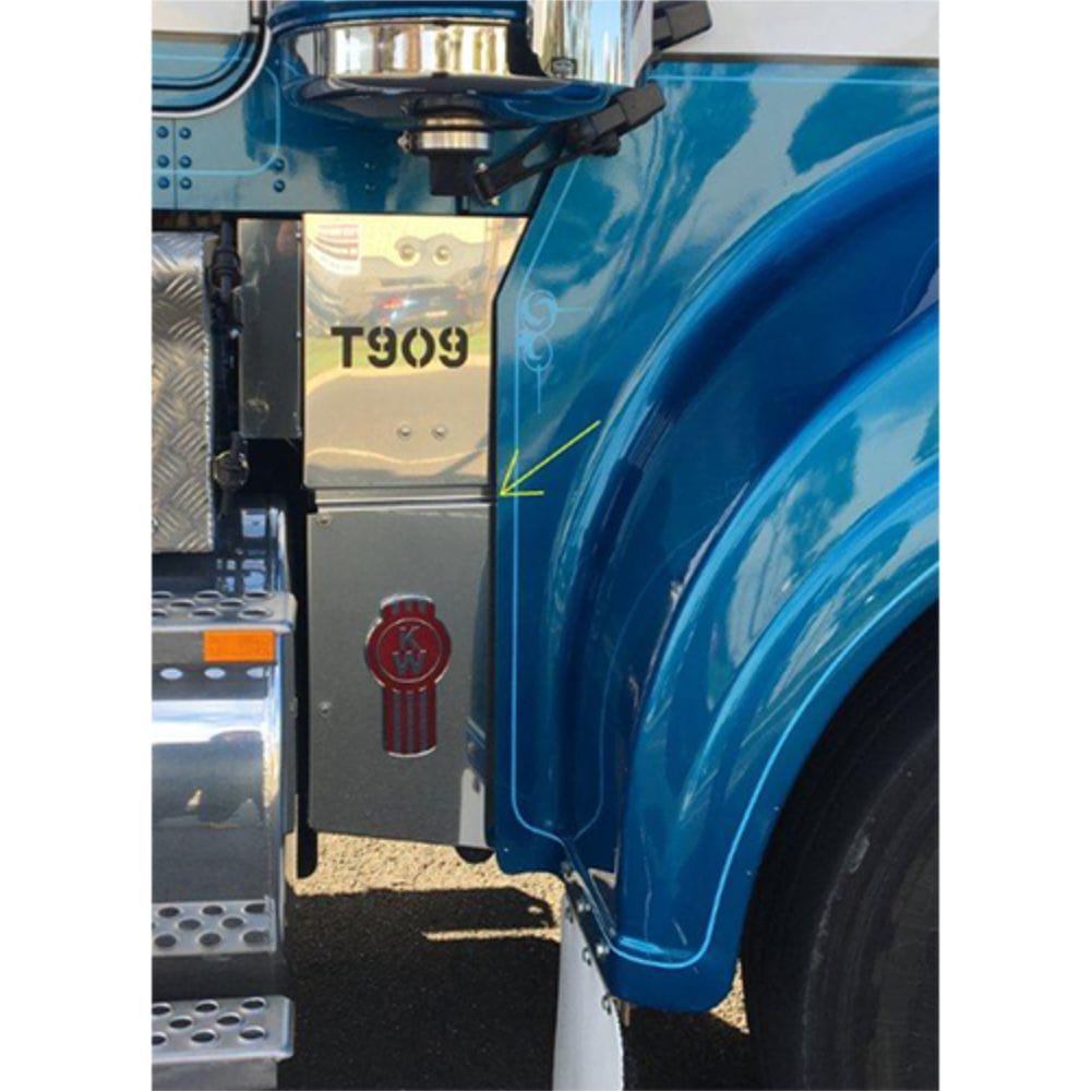 Stainless Steel Under Bonnet Trim Left and Right Sides To Suit Kenworth T909