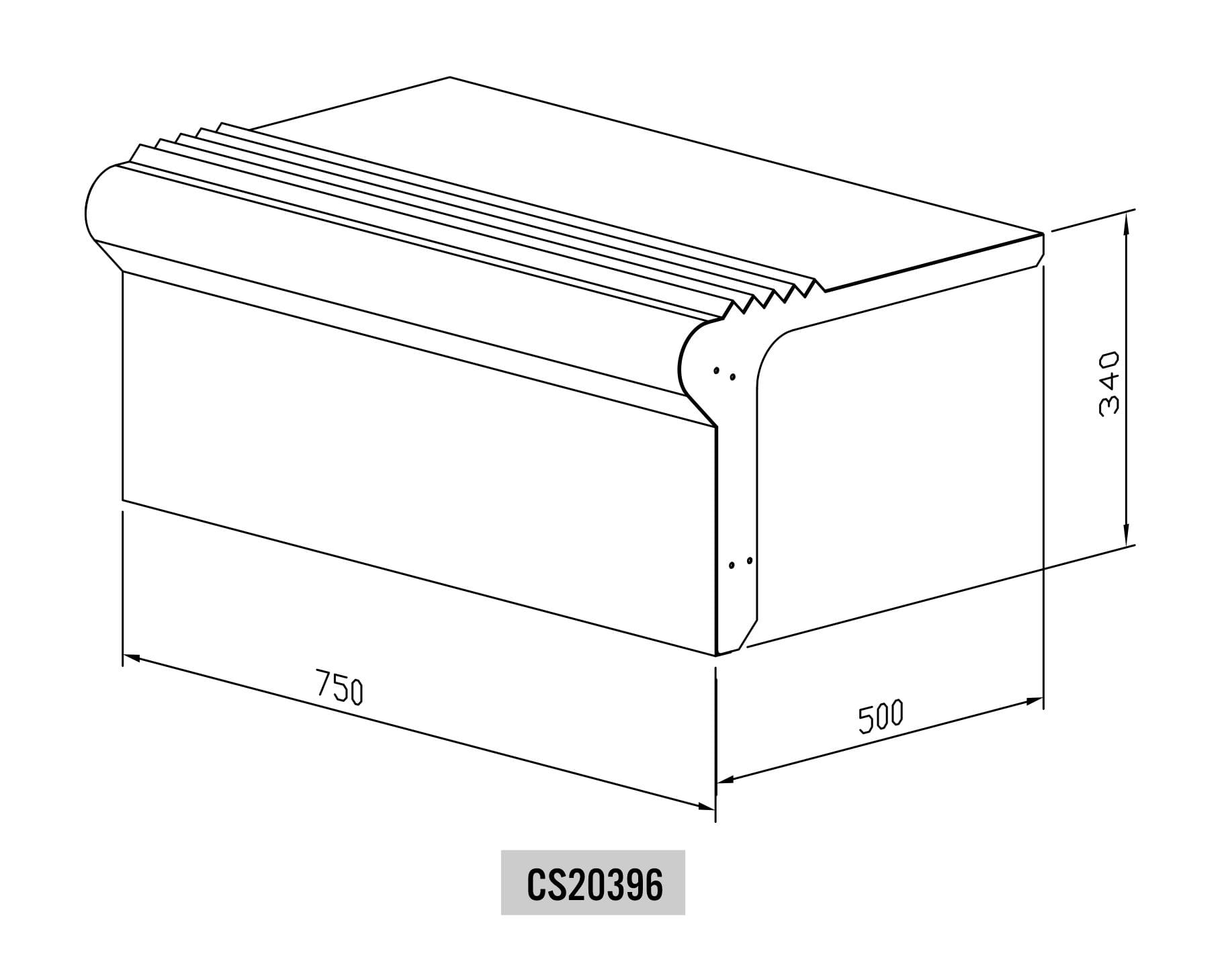 Stainless Steel Battery Box Cover To Suit Kenworth