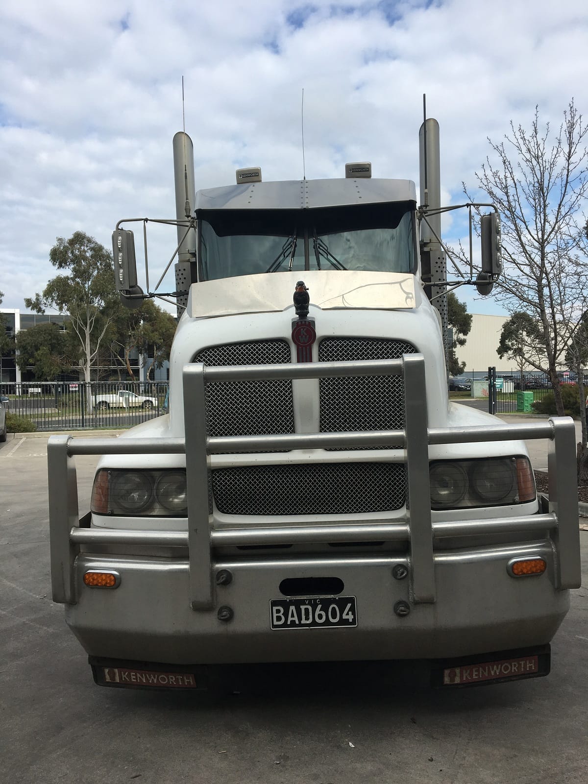 Stainless Steel Bug Deflector To Suit Kenworth T604/T608/T609 Round Bonnet