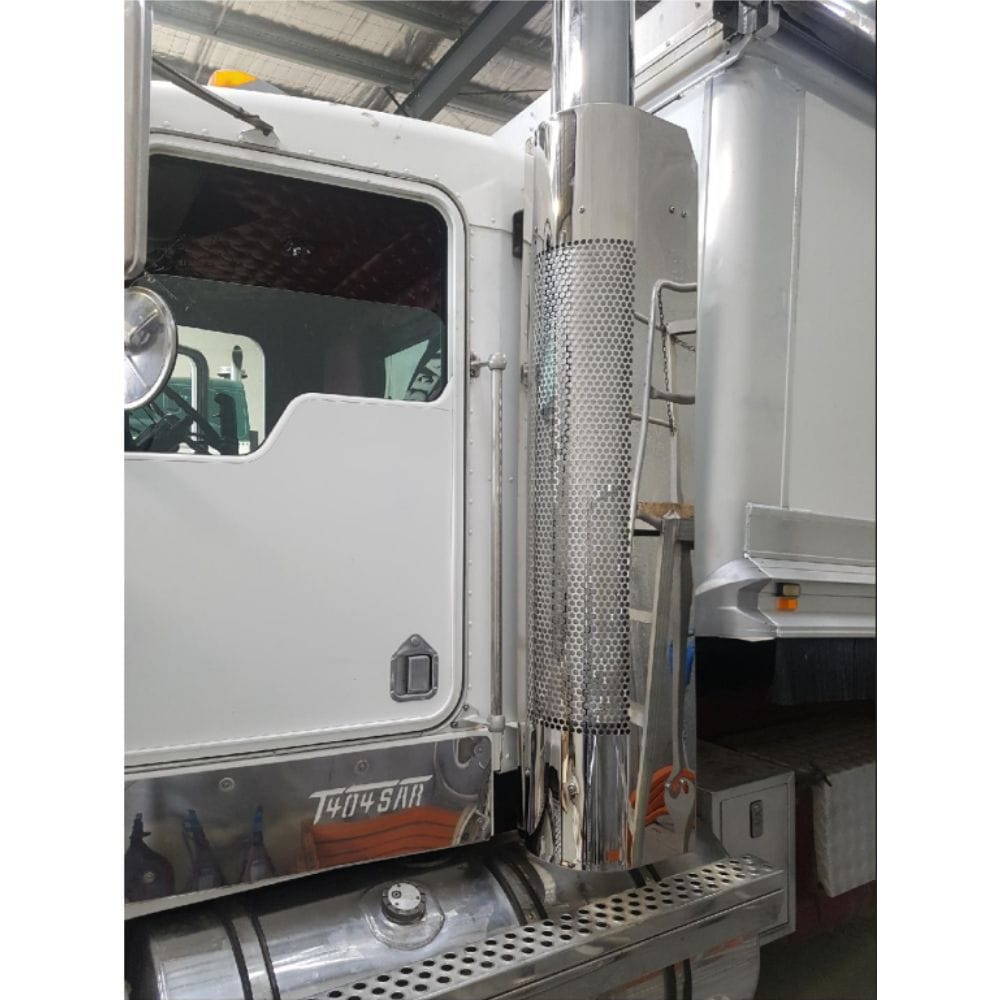 Stainless Steel Exhaust Shroud To Suit Kenworth T404SAR/T408/T409 Left Hand Side