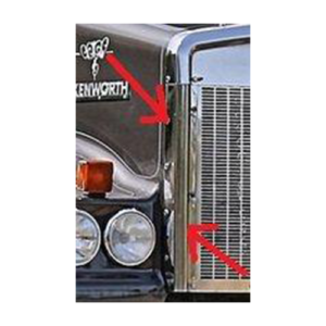 Stainless Steel Side Grill Panel To Suit Kenworth T404 SAR Right Hand Side