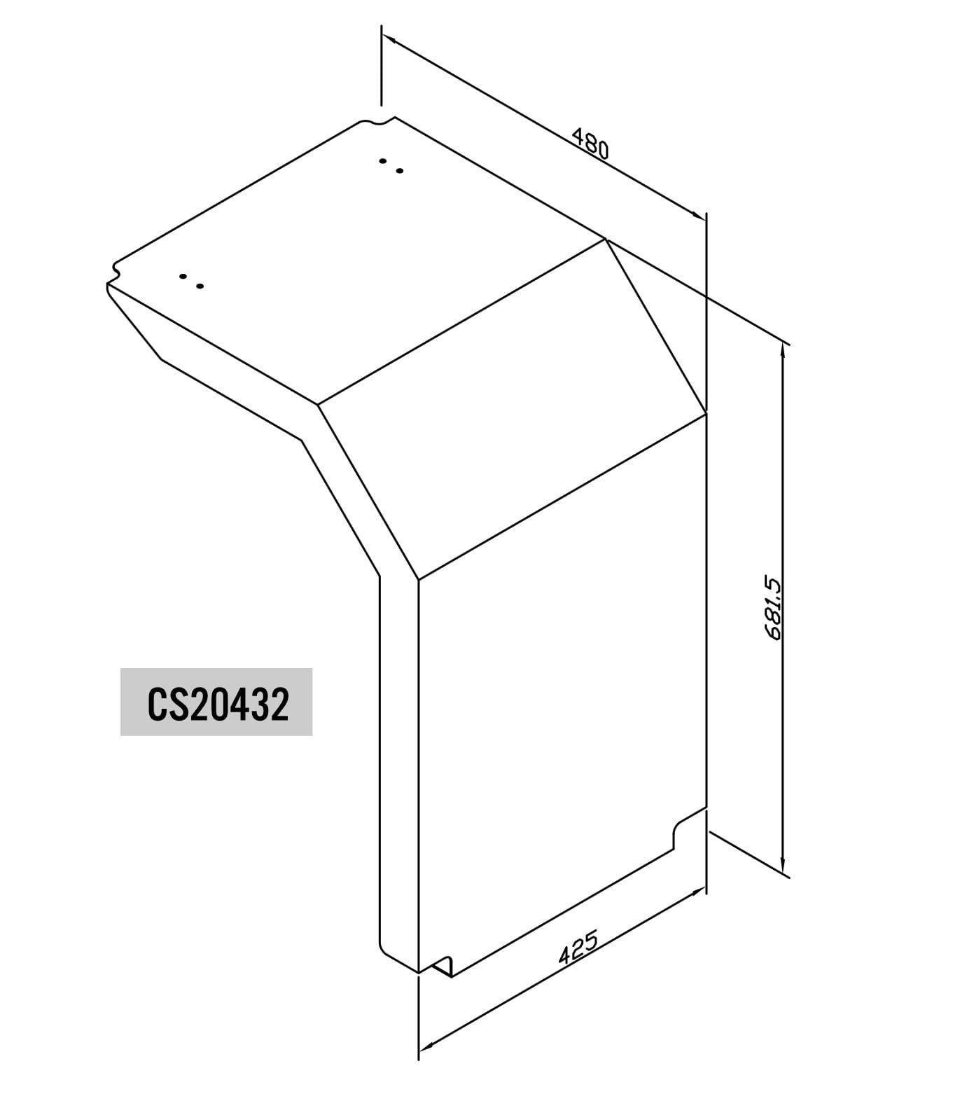 Stainless Steel Battery Box Cover To Suit Kenworth  K200