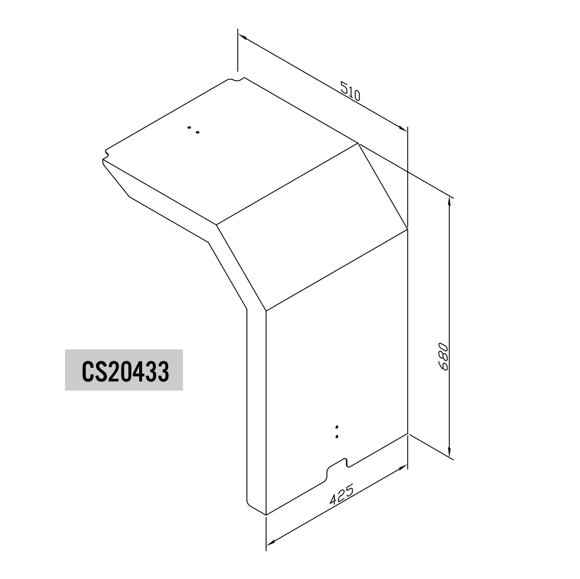 Stainless Steel Battery Box Cover To Suit Kenworth K104, T610, T610 SAR and SARs