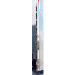 Stainless Steel Wing Extensions Red LED 1770mm To Suit Kenworth K104/K104B/K108