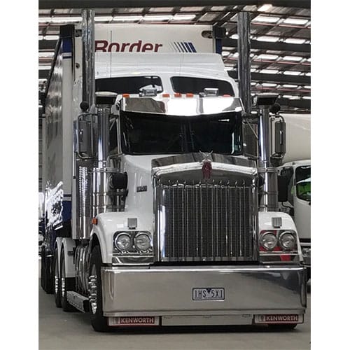 Stainless Steel Sun Visor 12 Inch Boltless To Suit Kenworth T350/T359/T404/T408/T409/T604/T608/T609/T659/T904/T908/T909