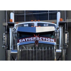14 inch boltless stainless steel sun visor to suit Kenworth T-series