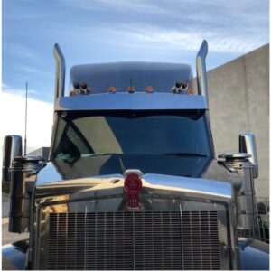 Stainless Steel Sun Visor 12 Inch Boltless To Suit Kenworth T360/T610/T610 SAR