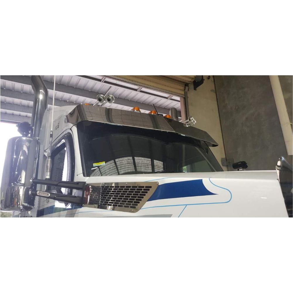 Stainless Steel Sun Visor 14 Inch Boltless To Suit Kenworth T360/T410/T410 SAR/T610/T610 SAR