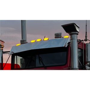 Stainless Steel Sun Visor 11 Inch Boltless To Suit Kenworth T400/C509/T600/T650/T658/T659/T900/T950