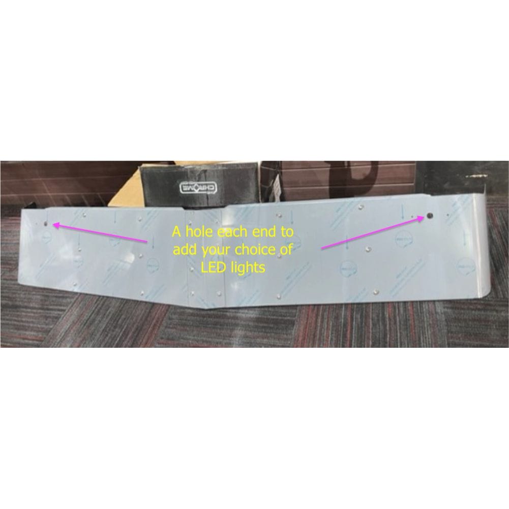 Stainless Steel Sun Visor 13 Inch  with 2 Holes To Suit Iveco Powerstar/Stralis