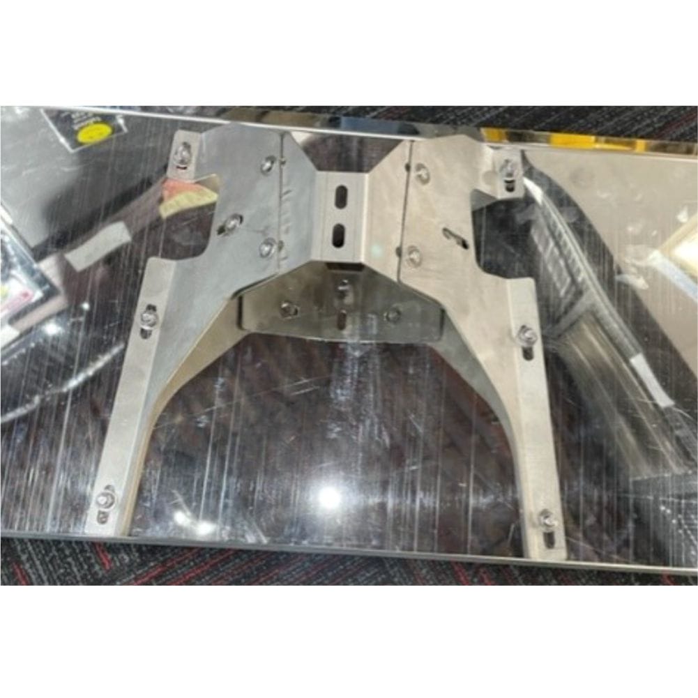 Stainless Steel Sun Visor 13 Inch  with 2 Holes To Suit Iveco Powerstar/Stralis