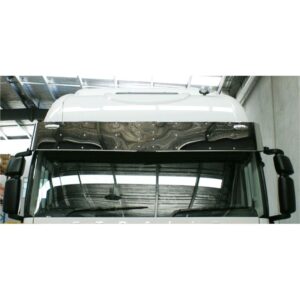 Stainless Steel Sun Visor 13 Inch with 2 Light Holes To Suit Iveco Powerstar/Stralis 2014 Onward