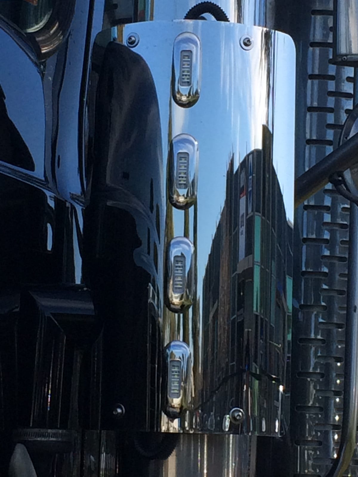 Stainless Steel Pre Cleaner Cover Clear Amber To Suit Mack