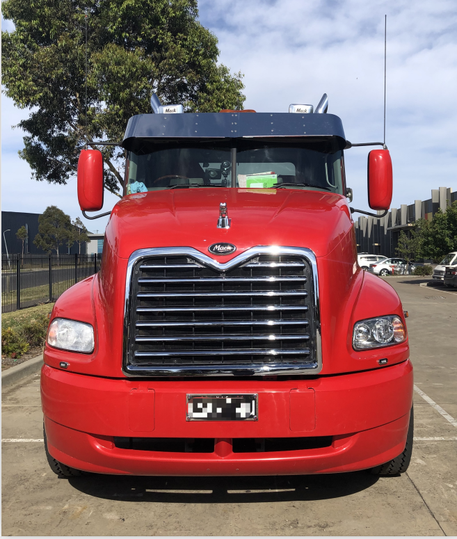 Stainless Steel Sun Visor 12 Inch To Suit Mack All CH Cabs / Bonneted Models, Anthem Day Cab only