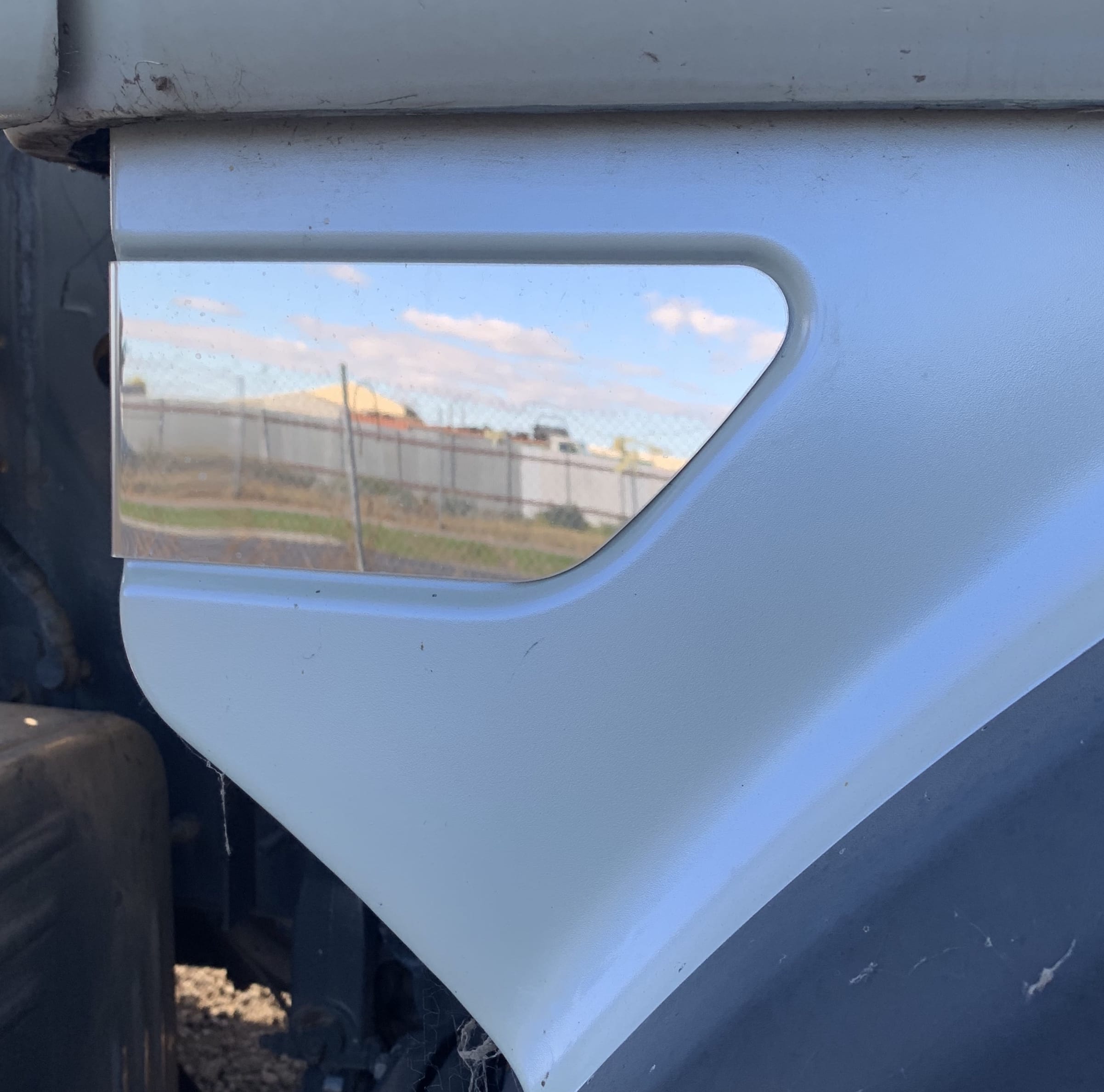 Stainless Steel Fender Cover To Suit Scania R and P Cab