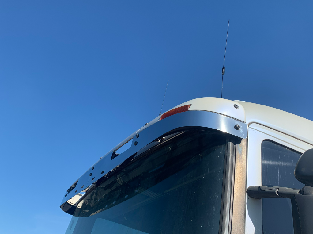 Stainless Steel Sun Visor Extension Trim To Suit Scania