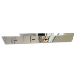 Stainless Steel Tank Skirt Square 1440 Endcap Single 5 Hole To Suit Kenworth/Freightliner/Iveco