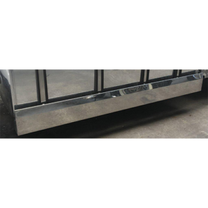 Stainless Steel Tank Skirt Square 1440 Endcap Single To Suit Kenworth/Freightliner/Iveco