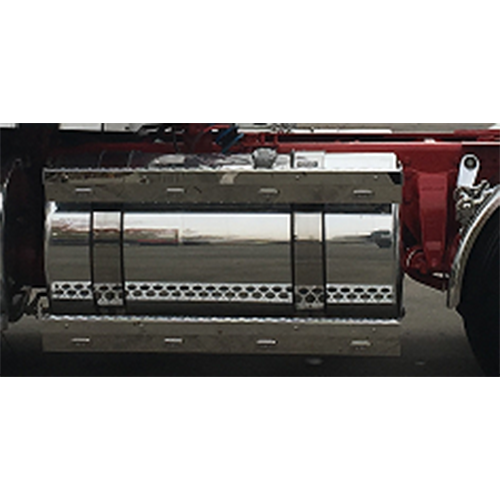 Stainless Steel Tank Skirt Round 1520MM 5 LED’s Clear/Amber Single To Suit Western Star