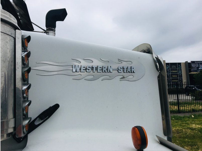 Stainless Steel Badge Surround Flames Pair To Suit Western Star