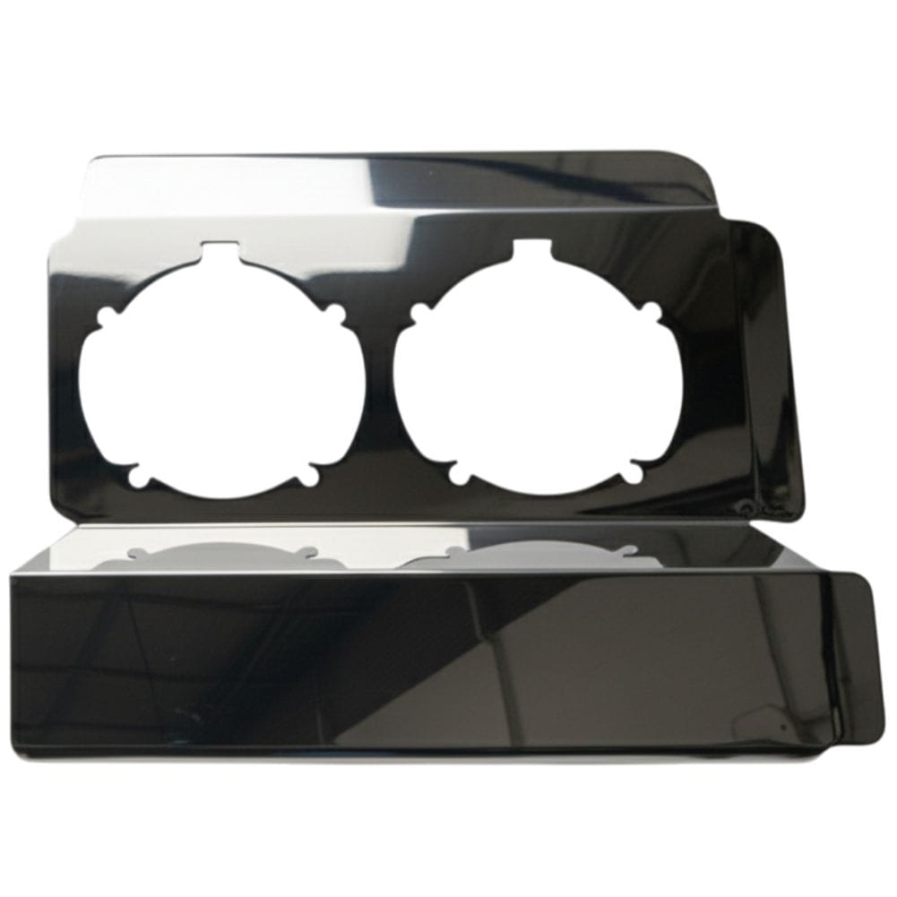 Stainless Steel Headlight Backings Long Pair To Suit Western Star 4900 2008 Onward