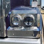 Stainless Steel Headlight Backings Long Pair To Suit Western Star 4900 2008 Onward