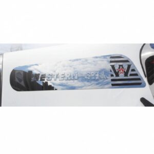 Stainless Steel Badge Backing Logo Pair To Suit Western Star